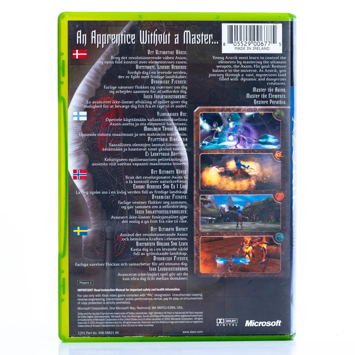 Azurik: Rise of Perathia - Xbox spill - Retrospillkongen