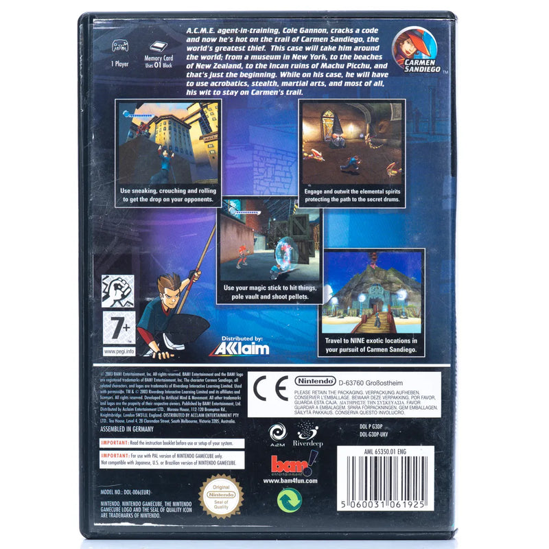 Carmen Sandiego: The Secret of the Stolen Drums - Gamecube spill
