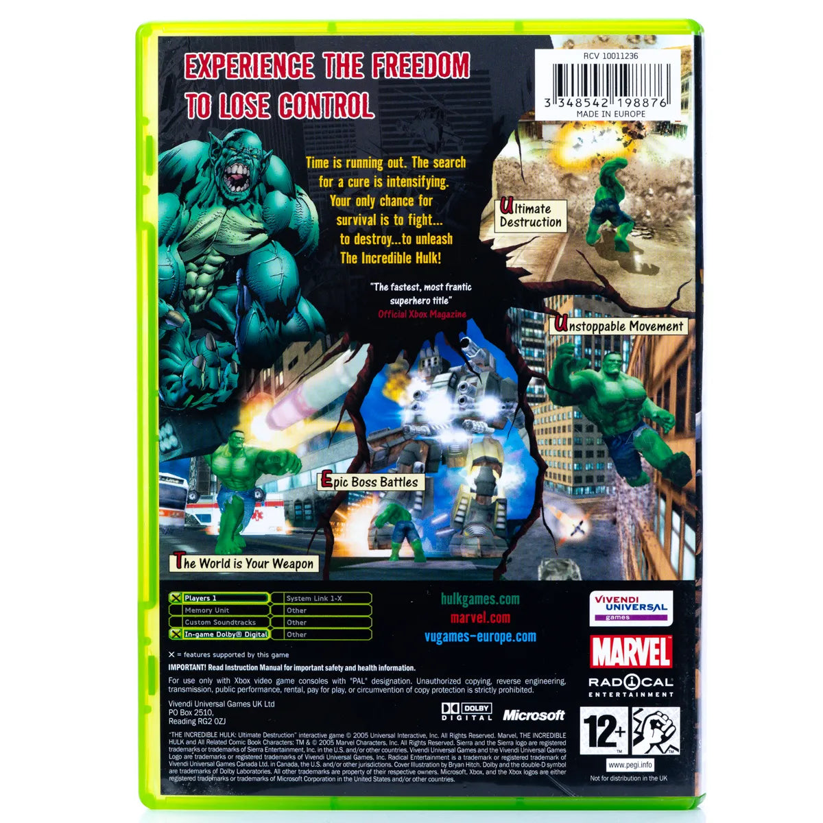The Incredible Hulk: Ultimate Destruction - Xbox spill - Retrospillkongen