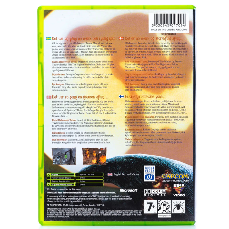 Tim Burton's The Nightmare Before Christmas: Oogie's Revenge - Xbox spill