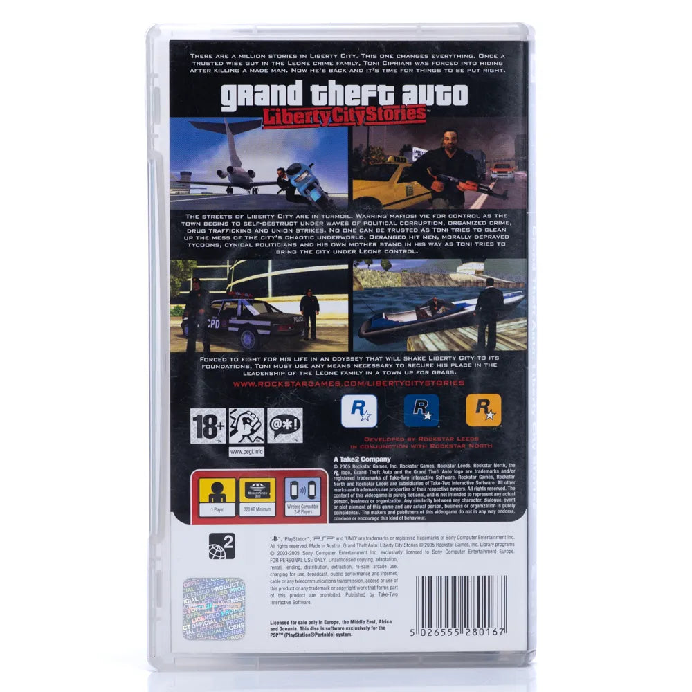 Grand Theft Auto: Liberty City Stories - PSP spill - Retrospillkongen