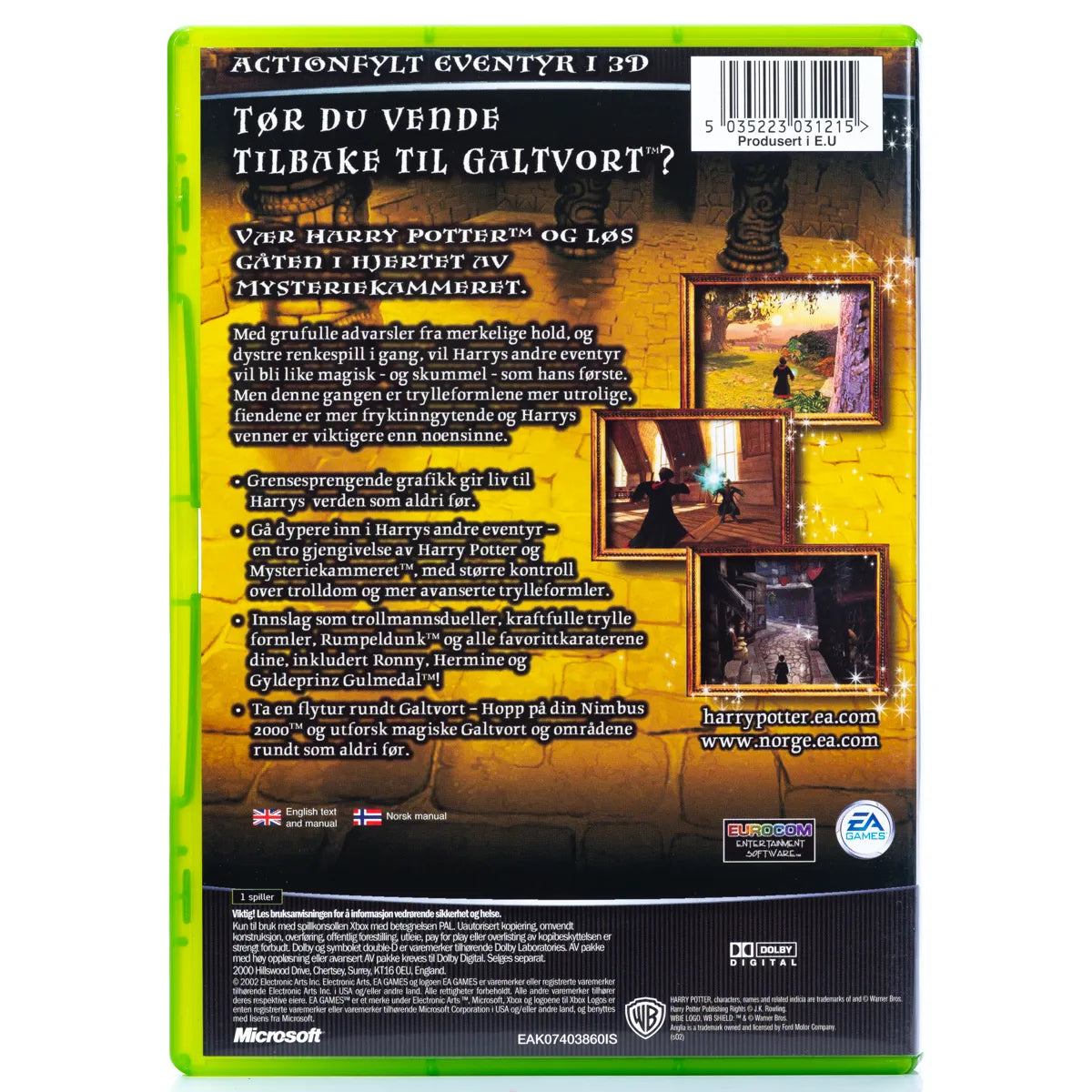 Harry Potter and the Chamber of Secrets - Xbox spill - Retrospillkongen