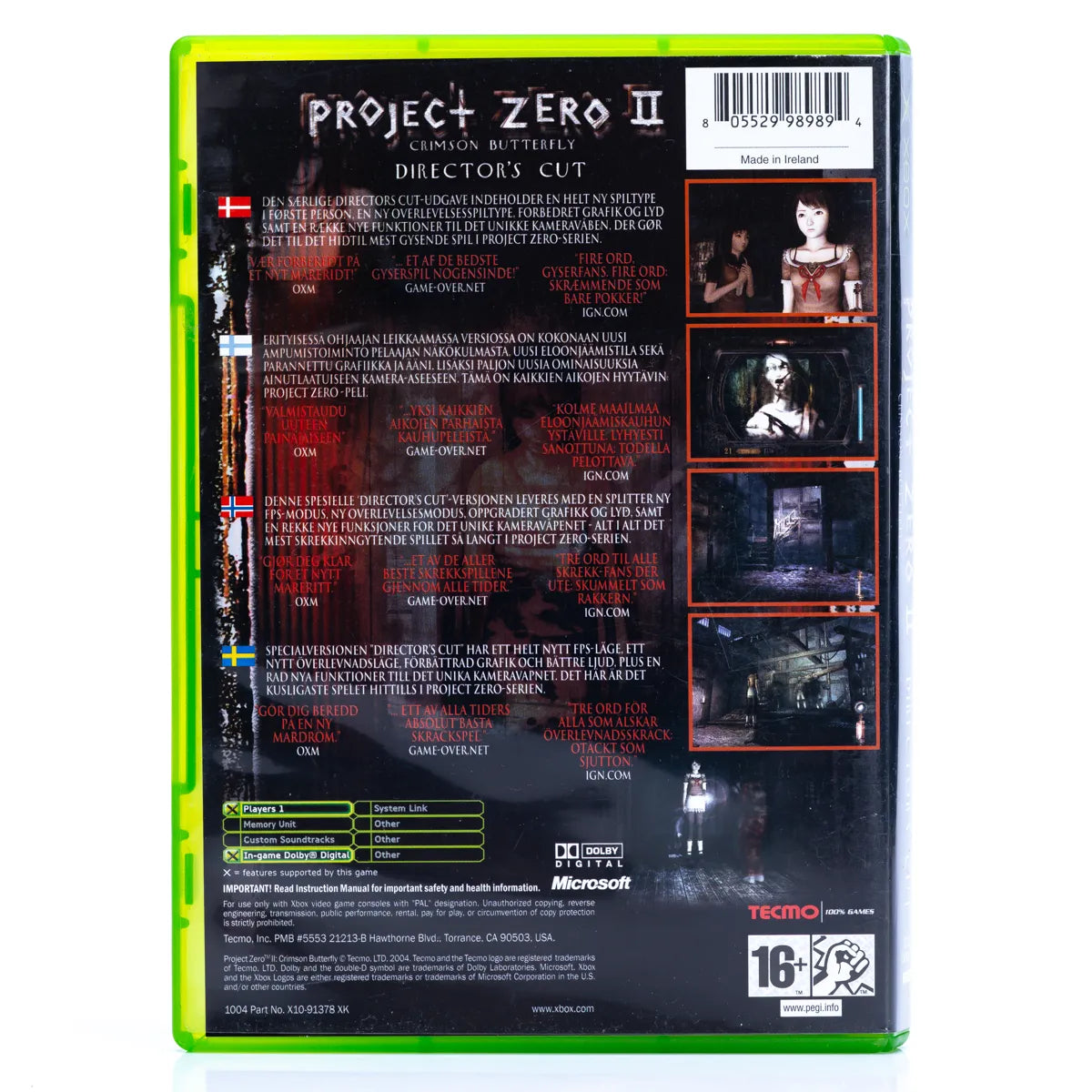 Project Zero 2: Director’s Cut - Xbox spill - Retrospillkongen