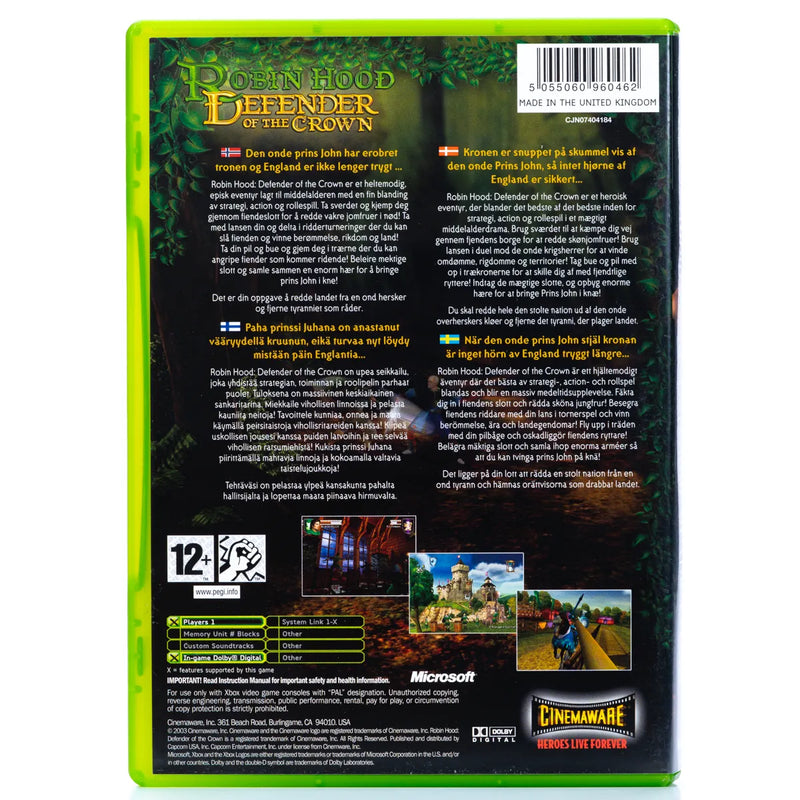 Robin Hood: Defender of the Crown - Xbox spill