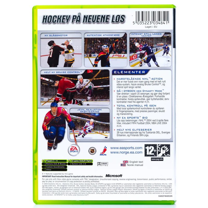 NHL 2004 - Xbox spill