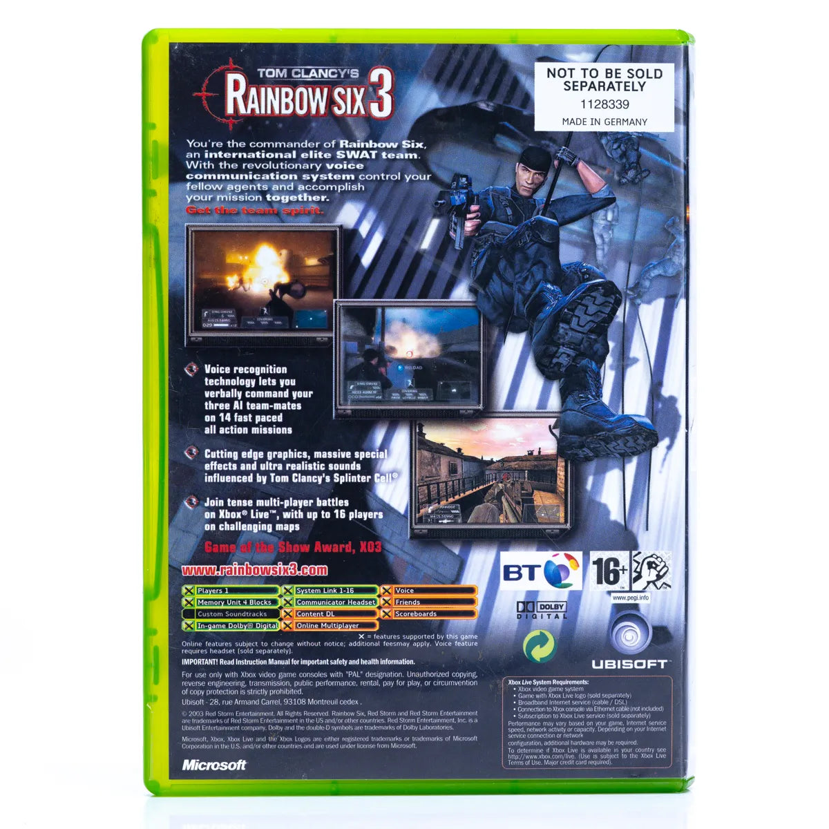 Tom Clancy's Rainbow Six 3 - Xbox spill - Retrospillkongen