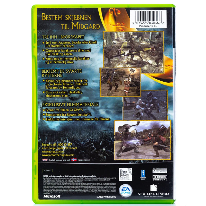 The Lord of the Rings: The Two Towers - Xbox spill