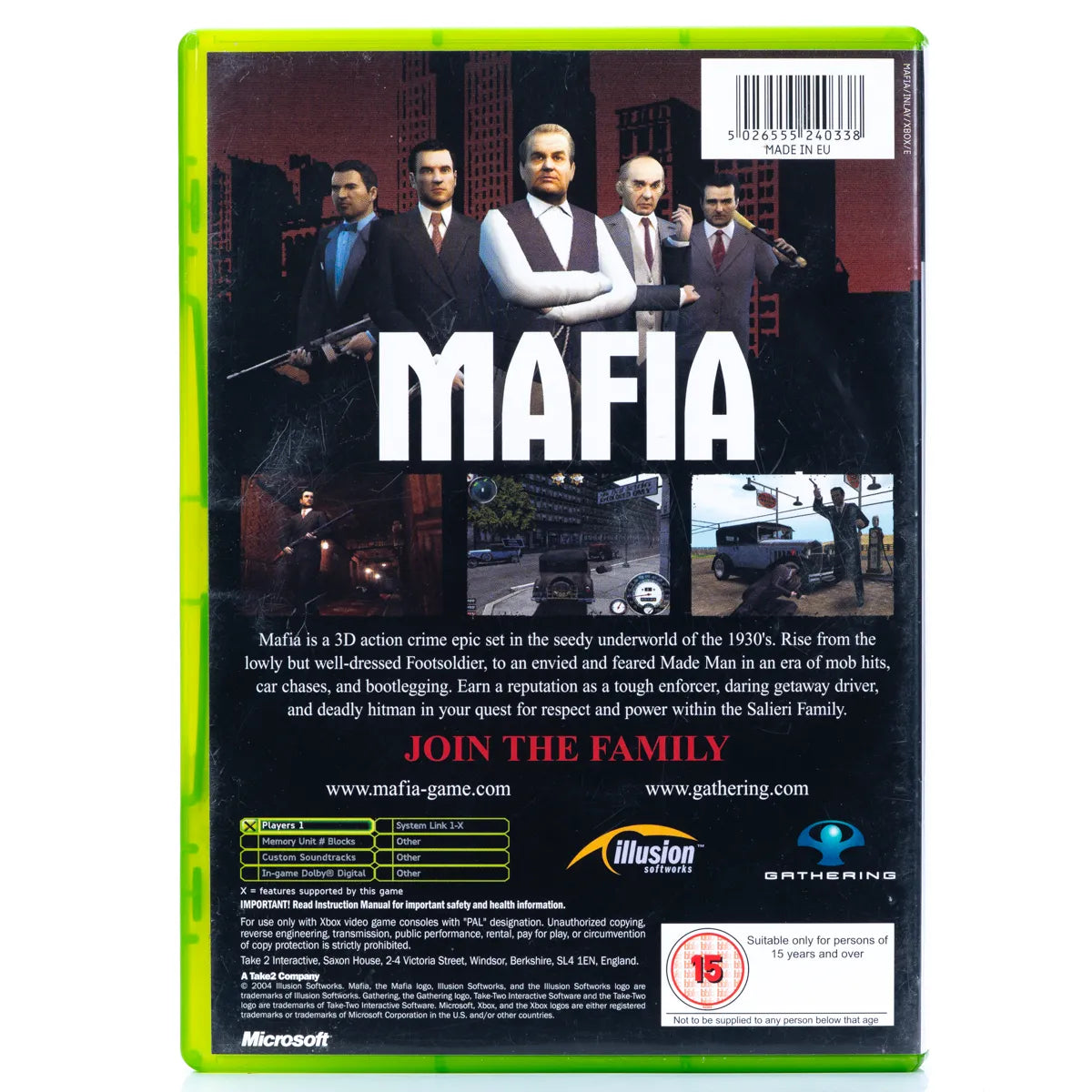 Mafia - Xbox spill - Retrospillkongen