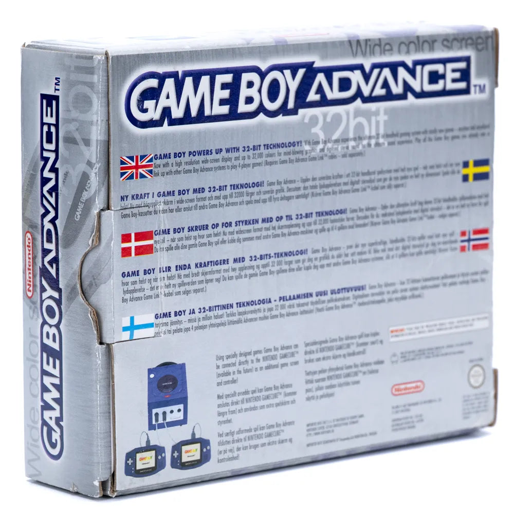 Original Nintendo Gameboy Advance Hvit konsoll i Eske