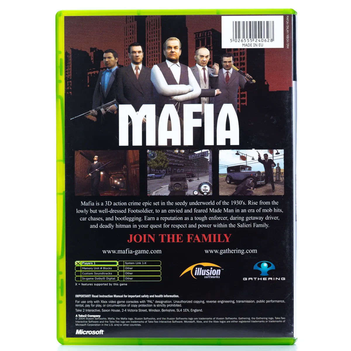 Mafia - Xbox spill - Retrospillkongen