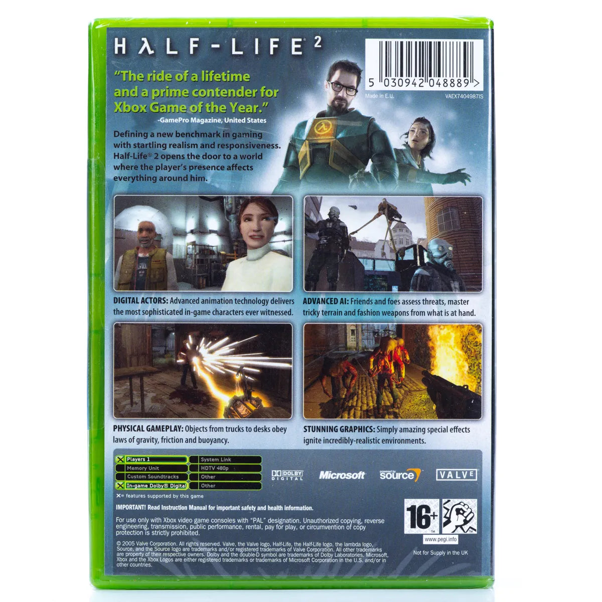 Half-Life 2 - Xbox Spill (Forseglet) - Retrospillkongen