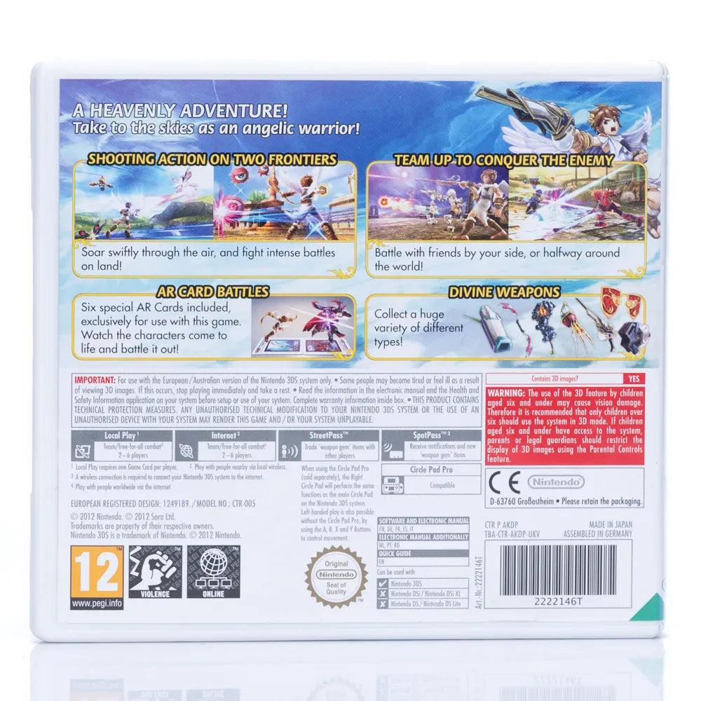 Kid Icarus: Uprising (Big Box Edition) - Nintendo 3DS spill - Retrospillkongen