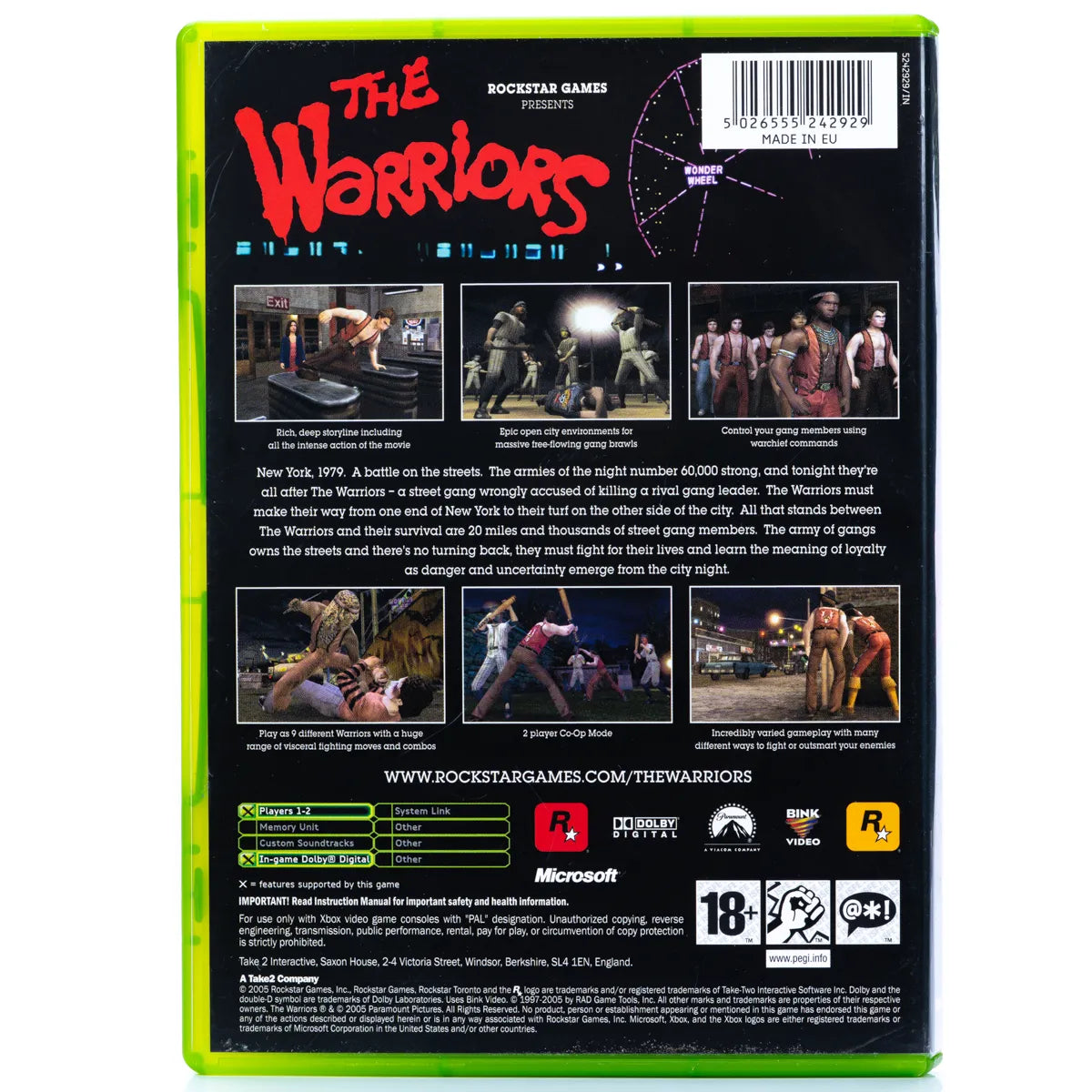 The Warriors - Xbox spill - Retrospillkongen