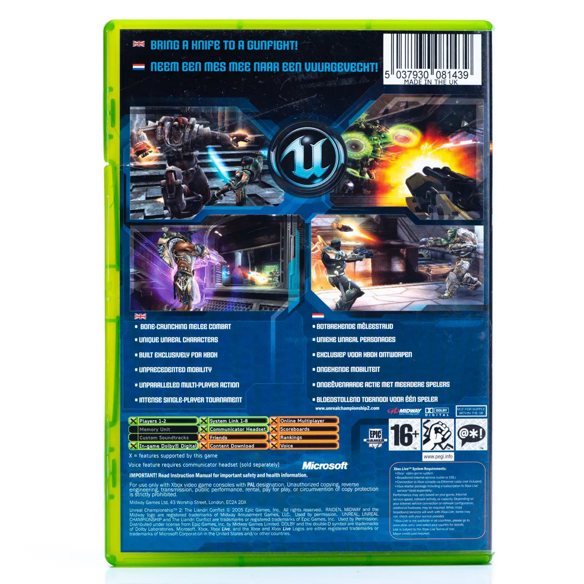 Unreal Championship 2 The Liandri Conflict - Xbox spill - Retrospillkongen