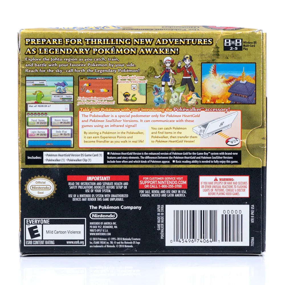 Pokémon HeartGold Version (Komplett m/pokewalker)  - Nintendo DS spill (NTSC, regionfri)