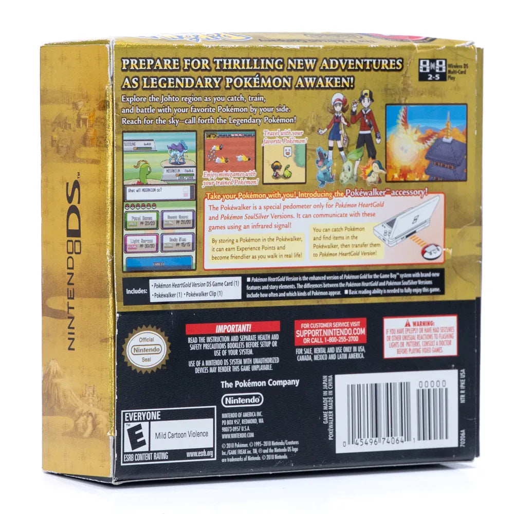 Pokémon HeartGold Version (Komplett m/pokewalker)  - Nintendo DS spill (NTSC, regionfri)
