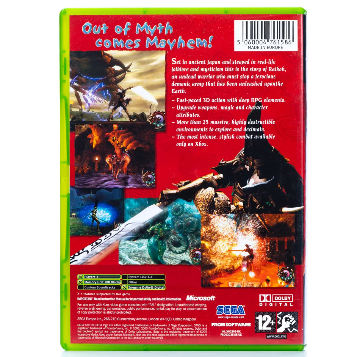 Otogi: Myth of Demons - Xbox spill - Retrospillkongen