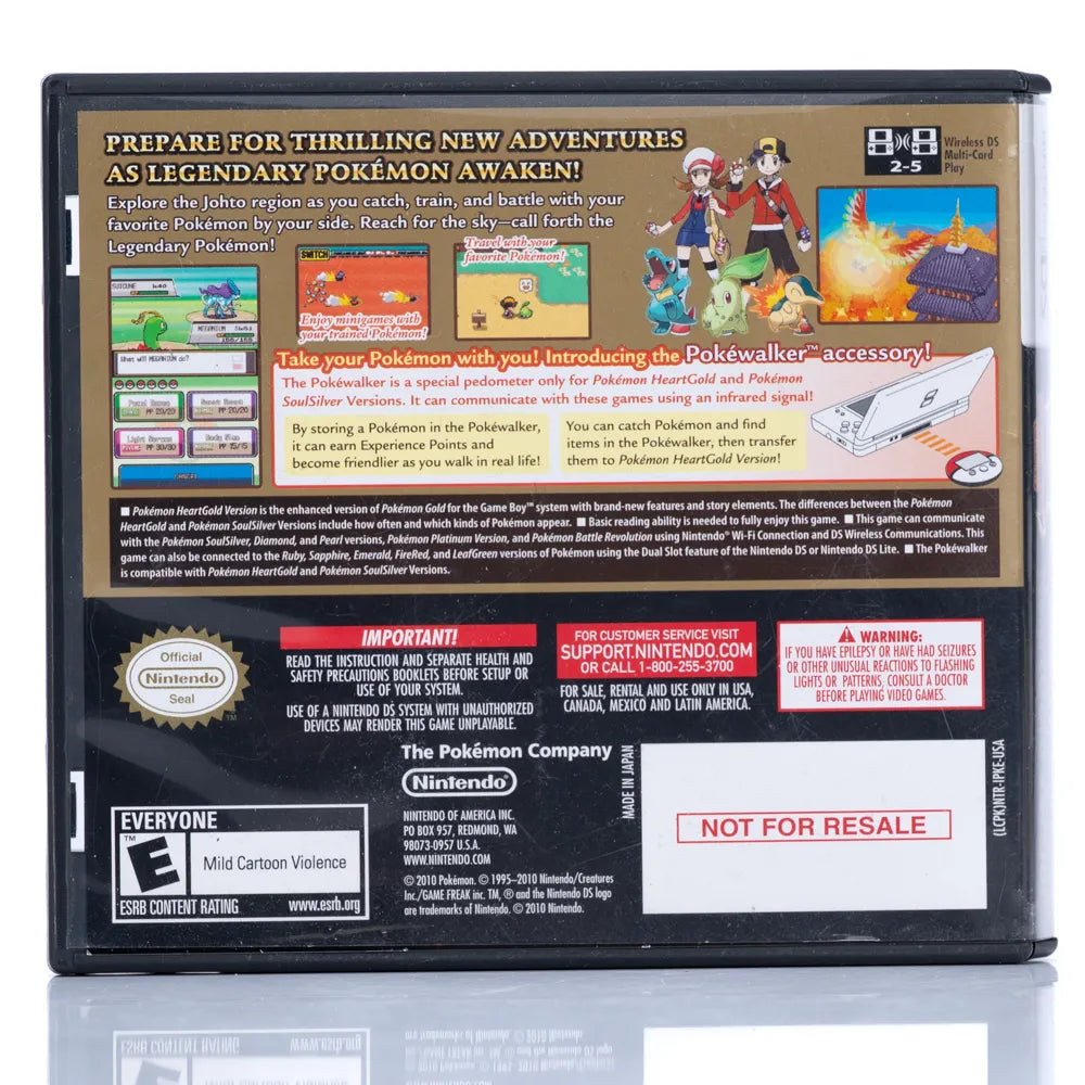 Pokémon HeartGold Version (Komplett m/pokewalker)  - Nintendo DS spill (NTSC, regionfri)