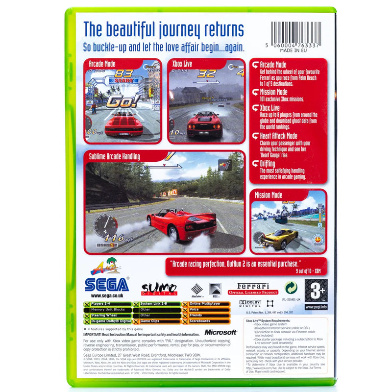 OutRun 2 - Xbox spill