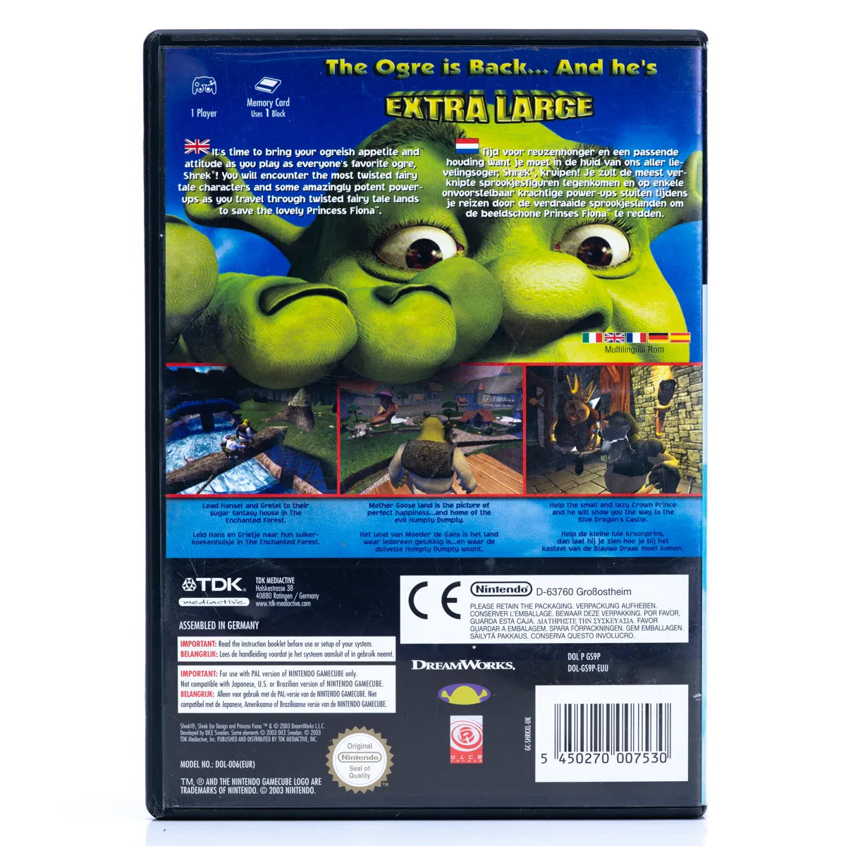 Shrek: Extra Large - GameCube spill - Retrospillkongen