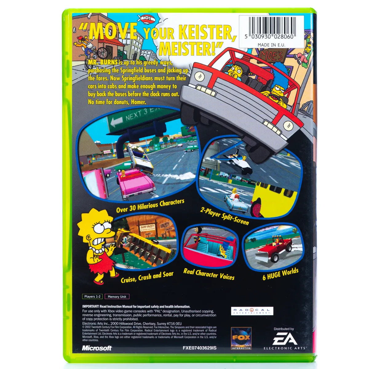 The Simpsons: Road Rage - Xbox spill - Retrospillkongen