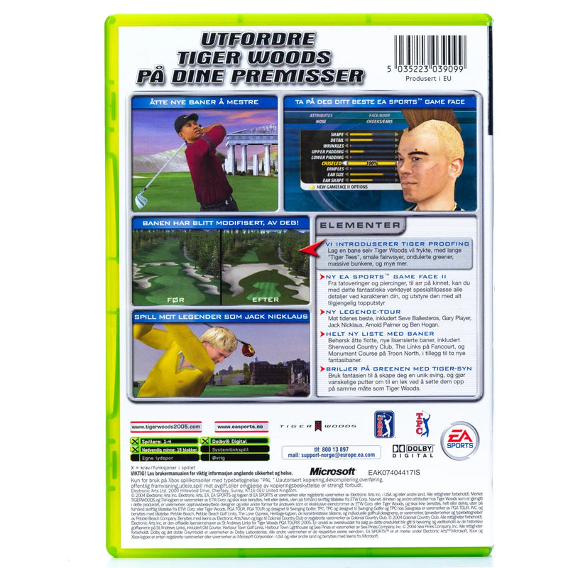 Tiger Woods PGA Tour 2005 - Xbox spill
