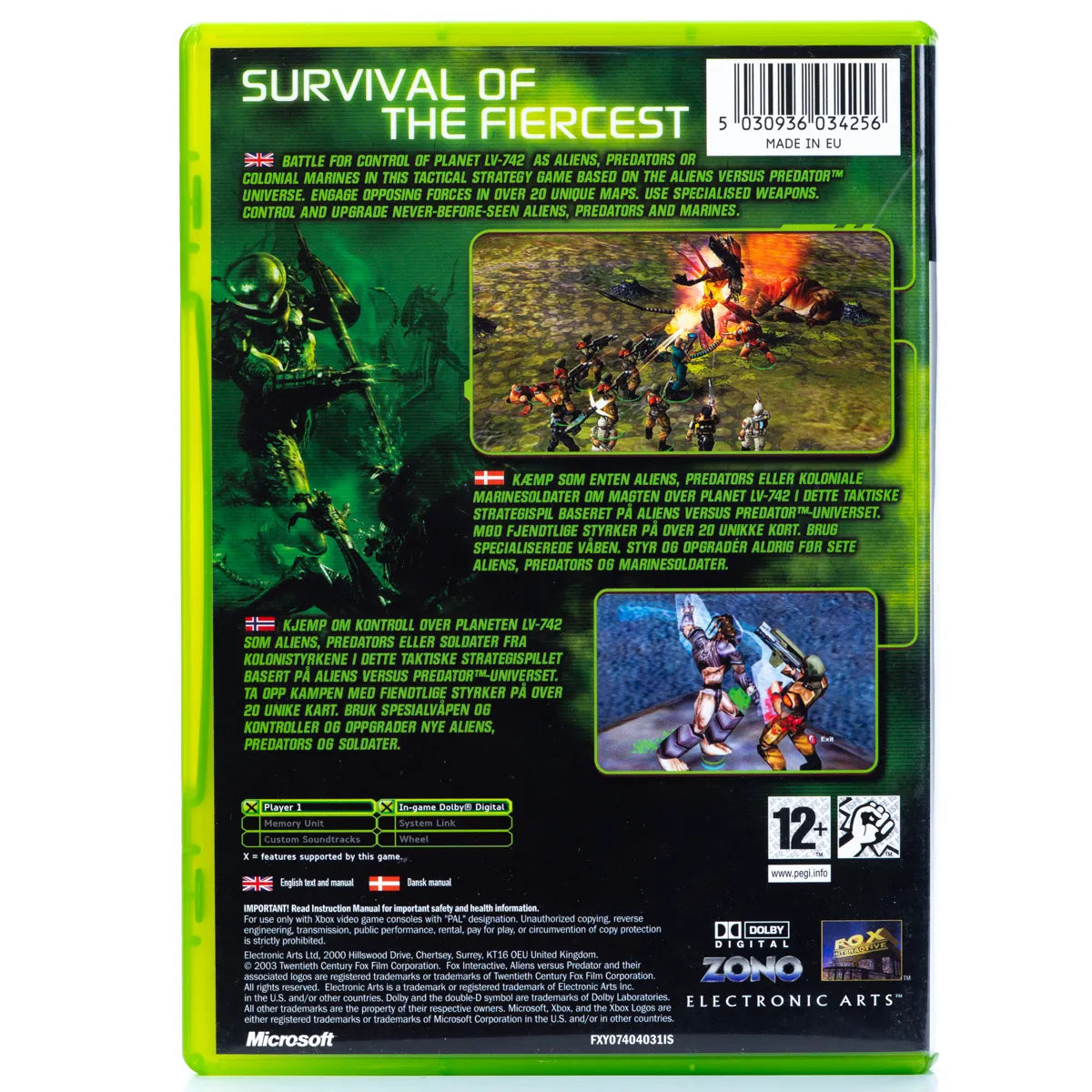 Aliens Versus Predator: Extinction - Xbox spill - Retrospillkongen