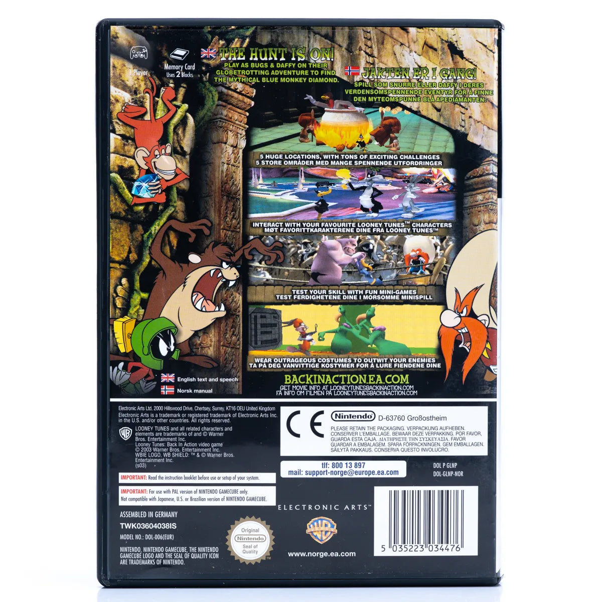 Looney Tunes Back in Action - GameCube spill - Retrospillkongen