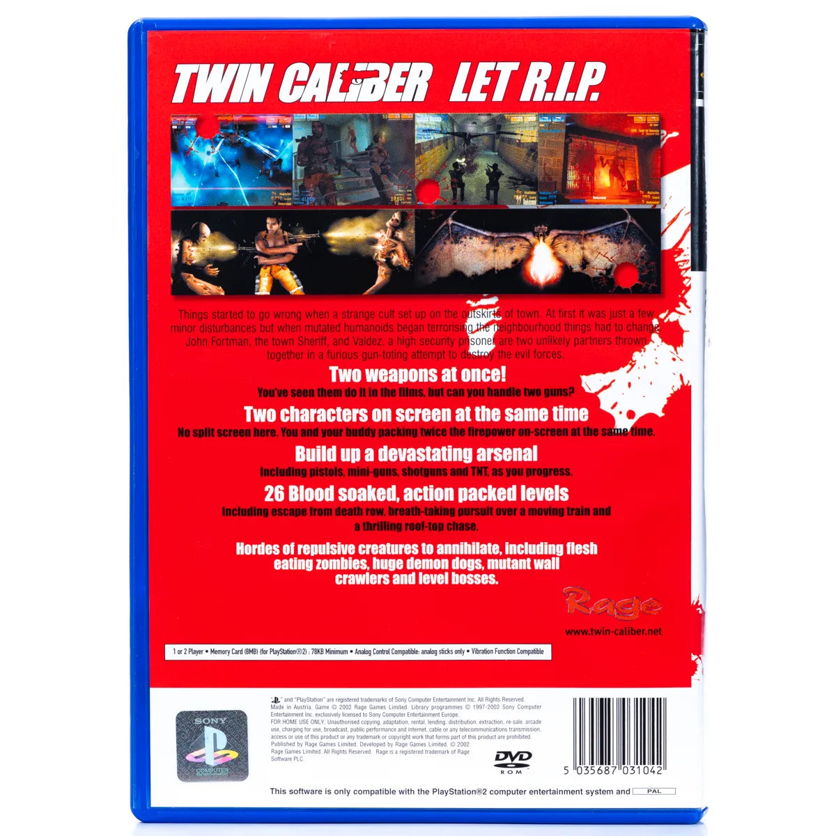 Twin Caliber - PS2 Spill - Retrospillkongen