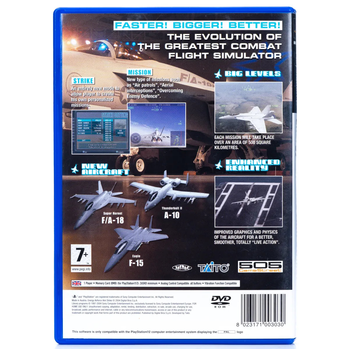 Energy Airforce: aimStrike! - PS2 Spill - Retrospillkongen