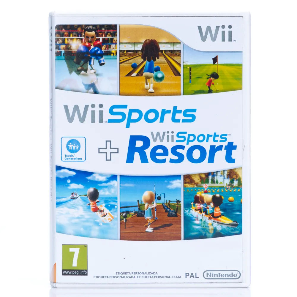 Wii Sports + Wii Sports Resort - Wii spill - Retrospillkongen