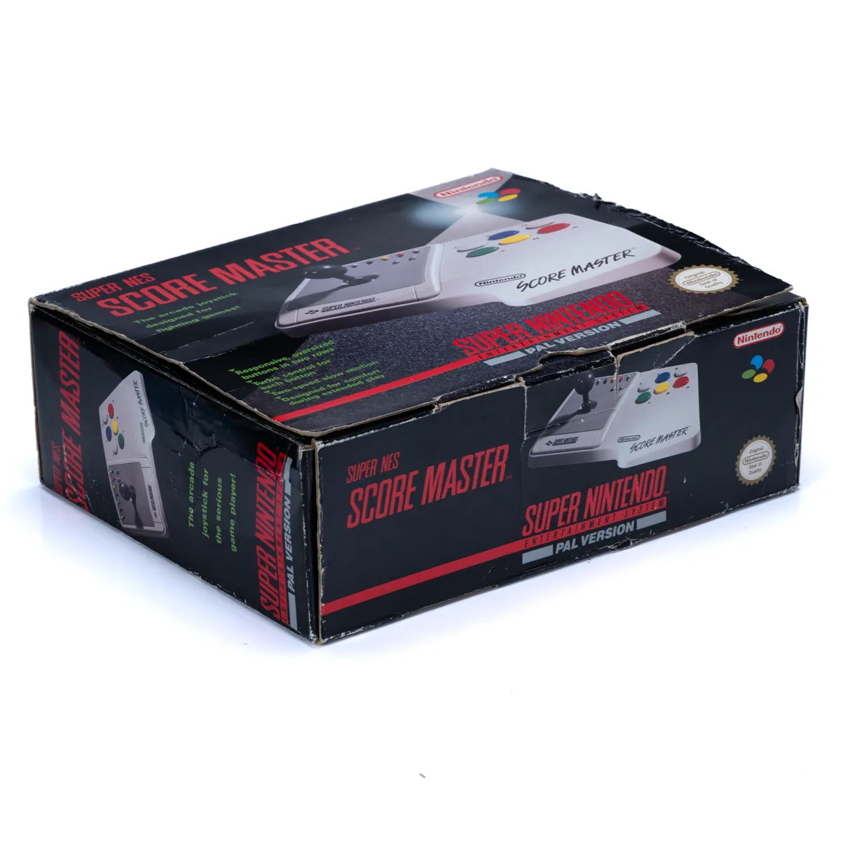 Nintendo Score Master Arkadekontroller til SNES i eske