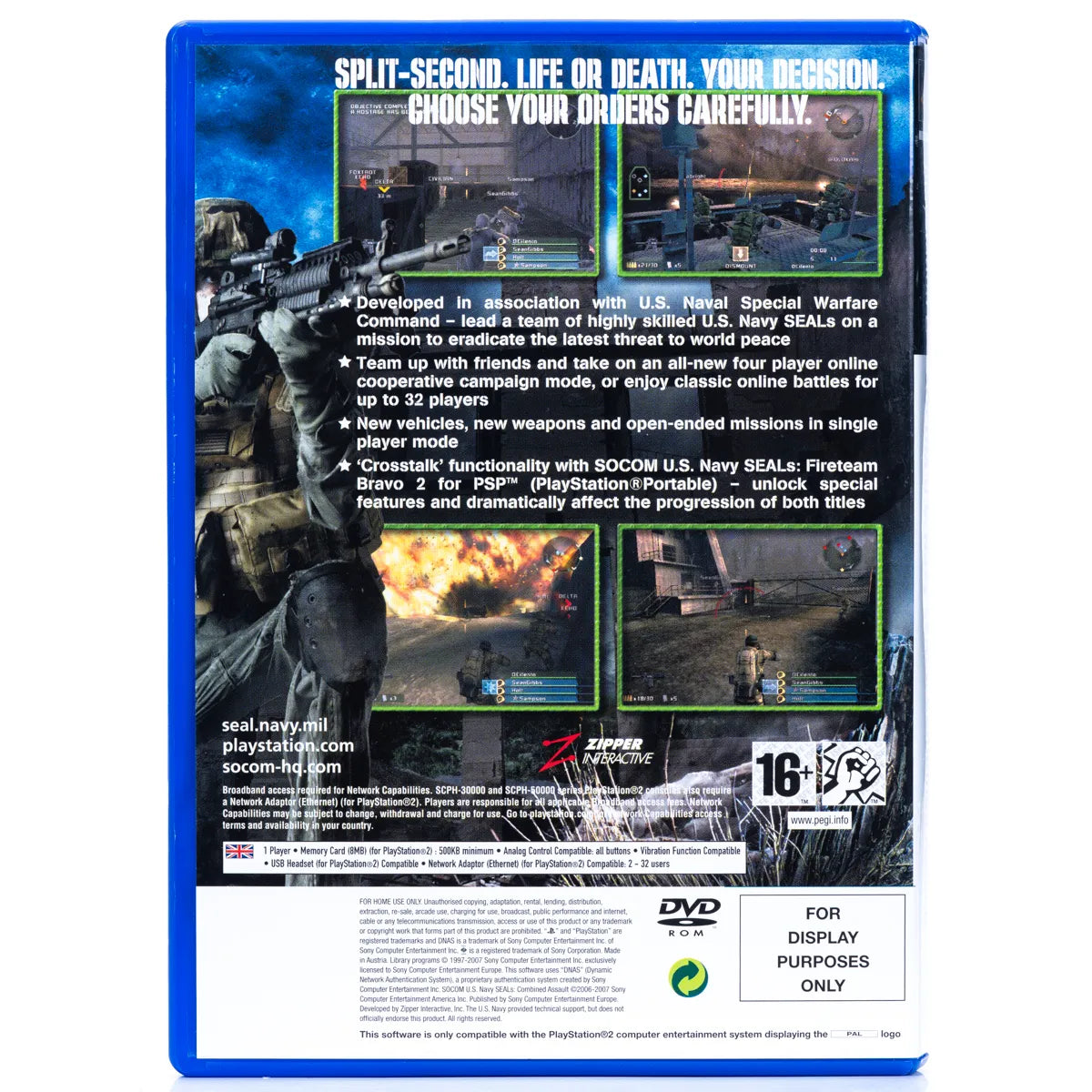 SOCOM: U.S. Navy SEALs - Combined Assault - PS2 Spill - Retrospillkongen