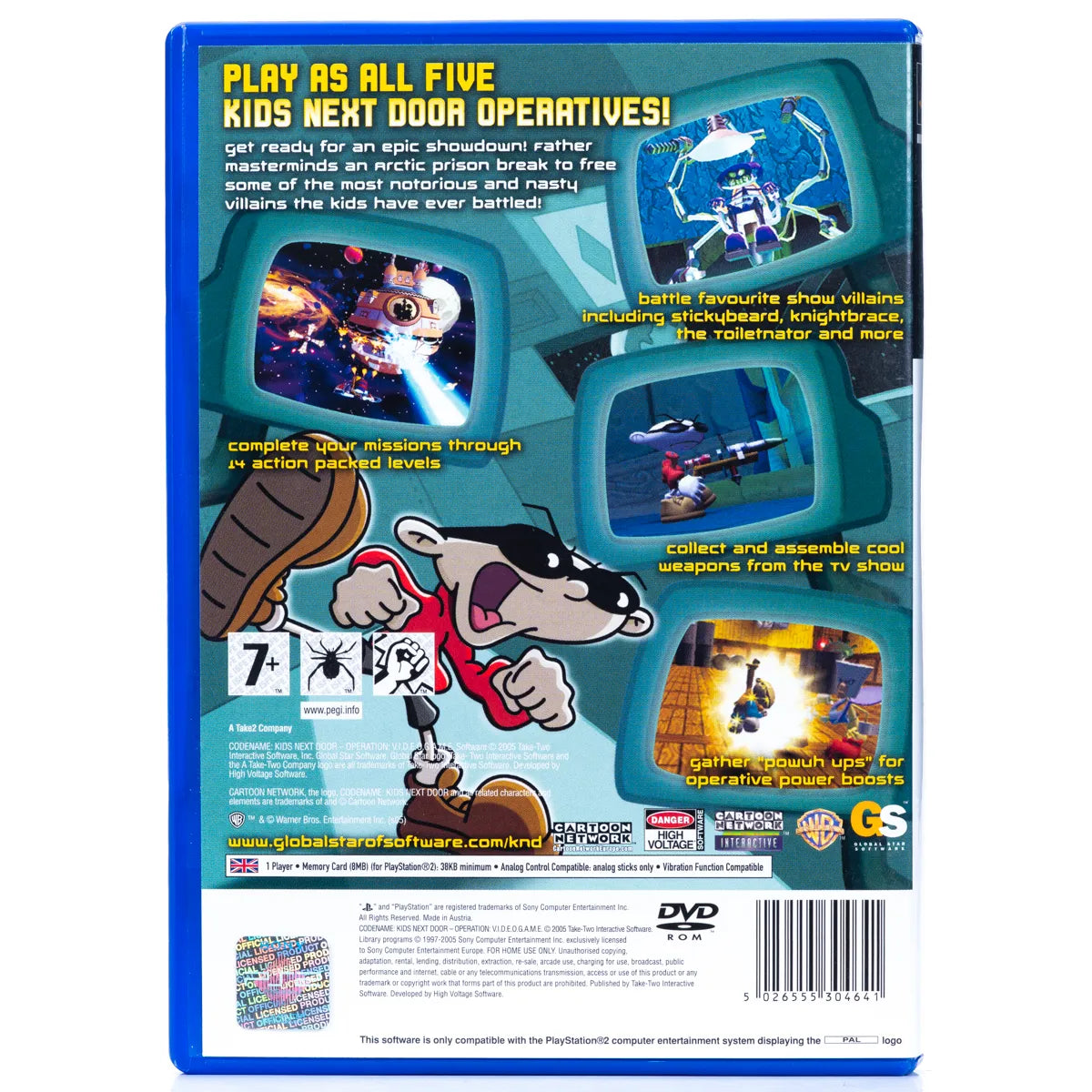 Codename: Kids Next Door - Operation: V.I.D.E.O.G.A.M.E. - PS2 Spill - Retrospillkongen