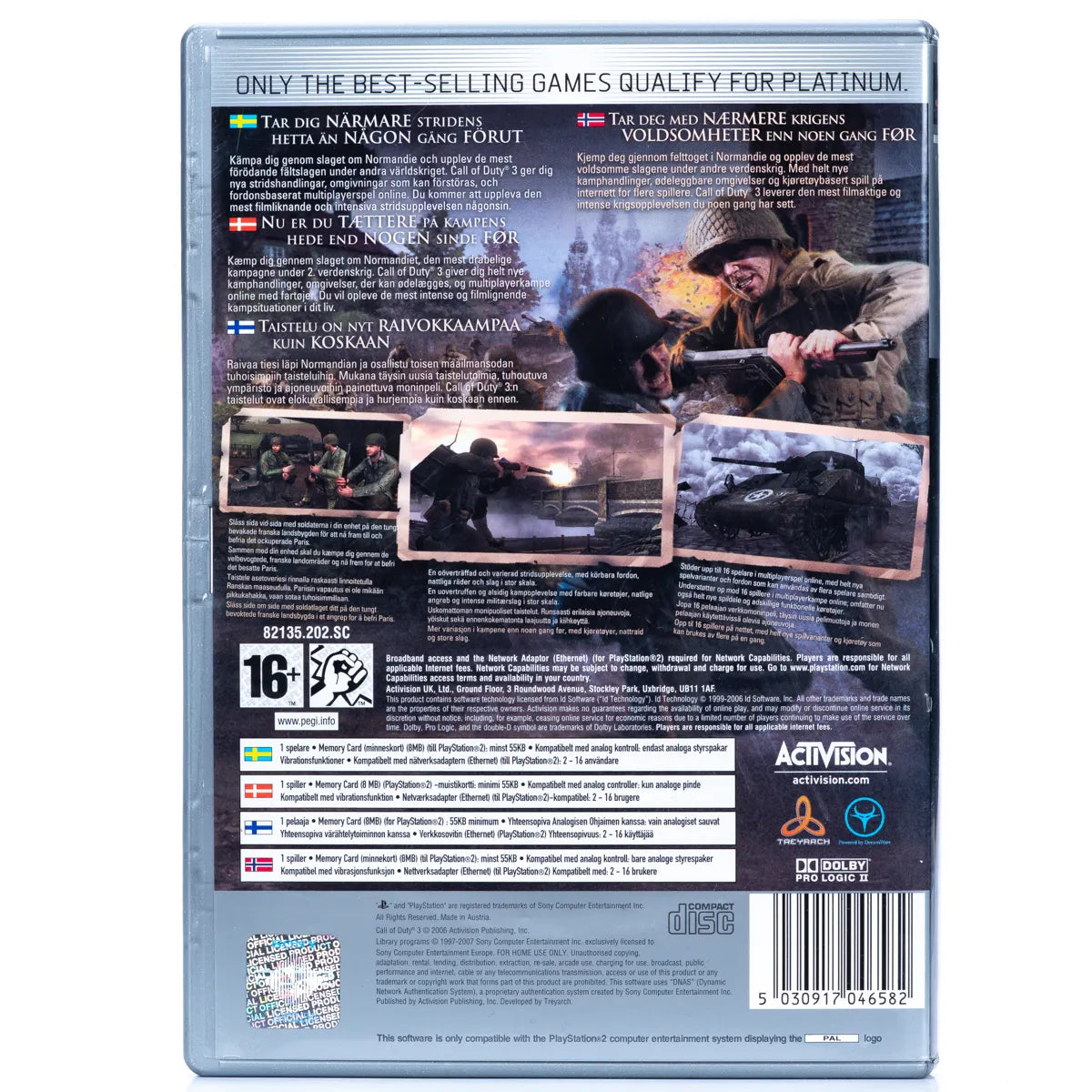 Call of Duty 3 - PS2 spill - Retrospillkongen
