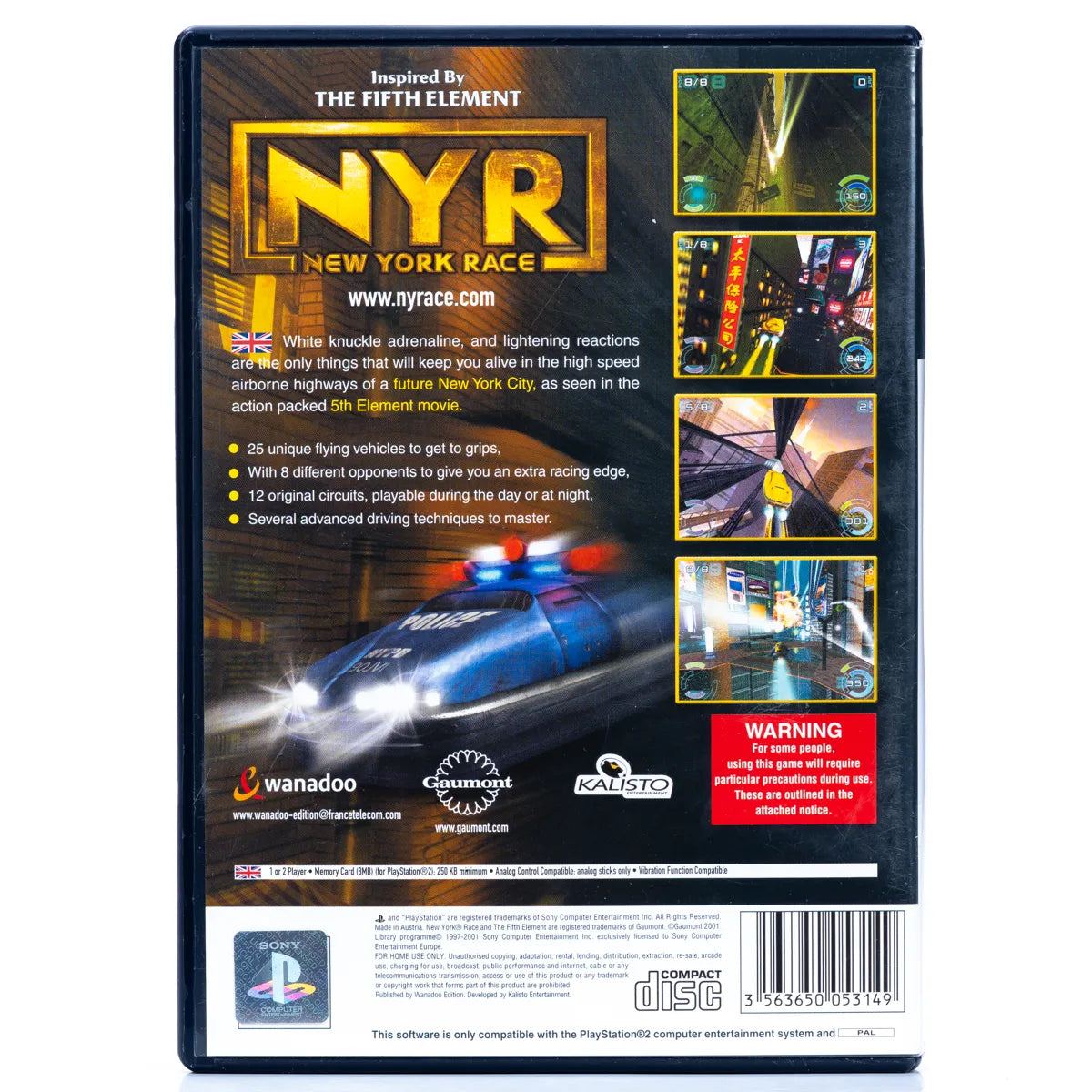 NYR: New York Race - PS2 spill - Retrospillkongen
