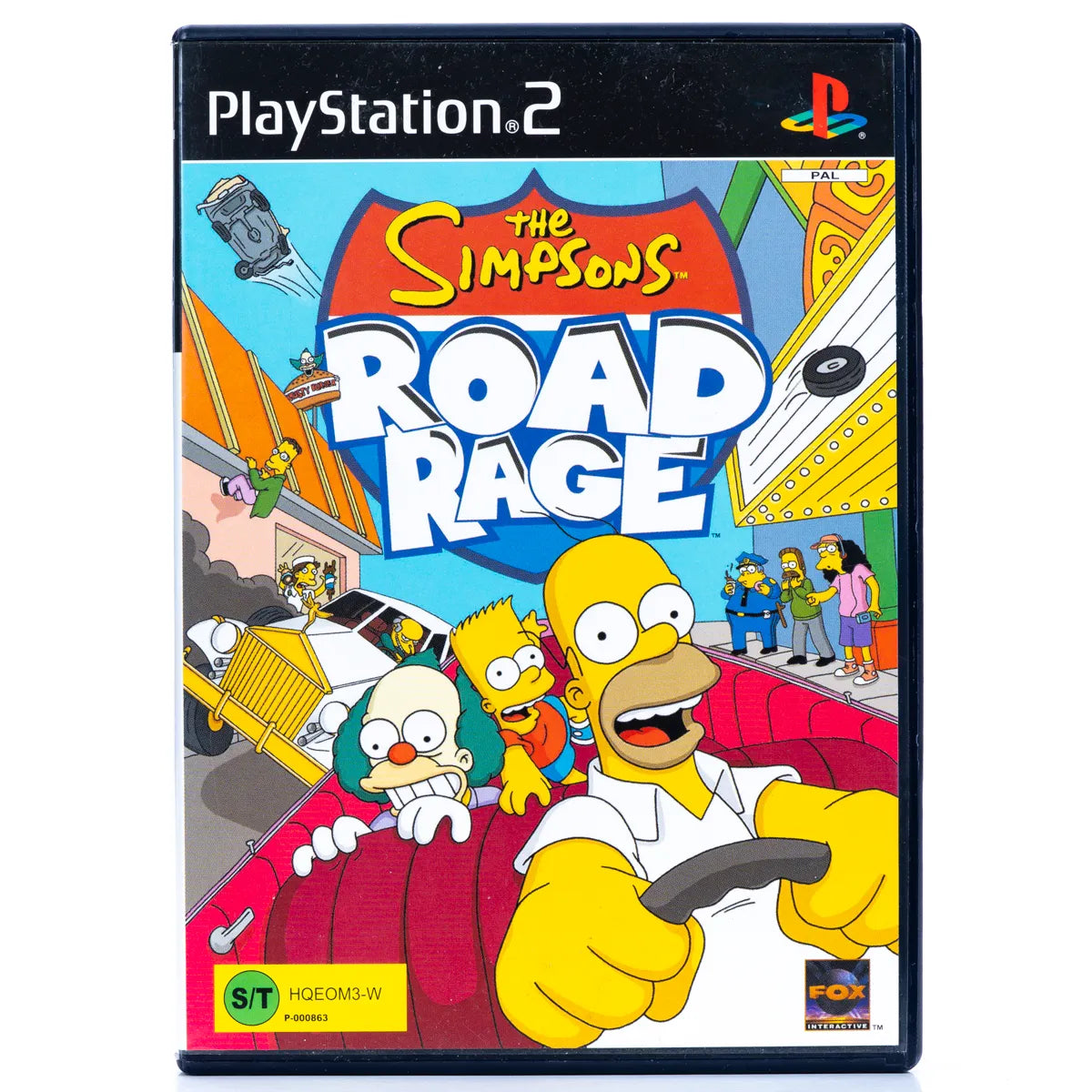 The Simpsons: Road Rage - PS2 Spill - Retrospillkongen