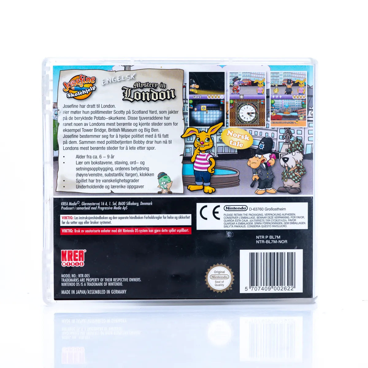 Josefine Skolehjelp Engelsk Mystery in London - Nintendo DS spill - Retrospillkongen