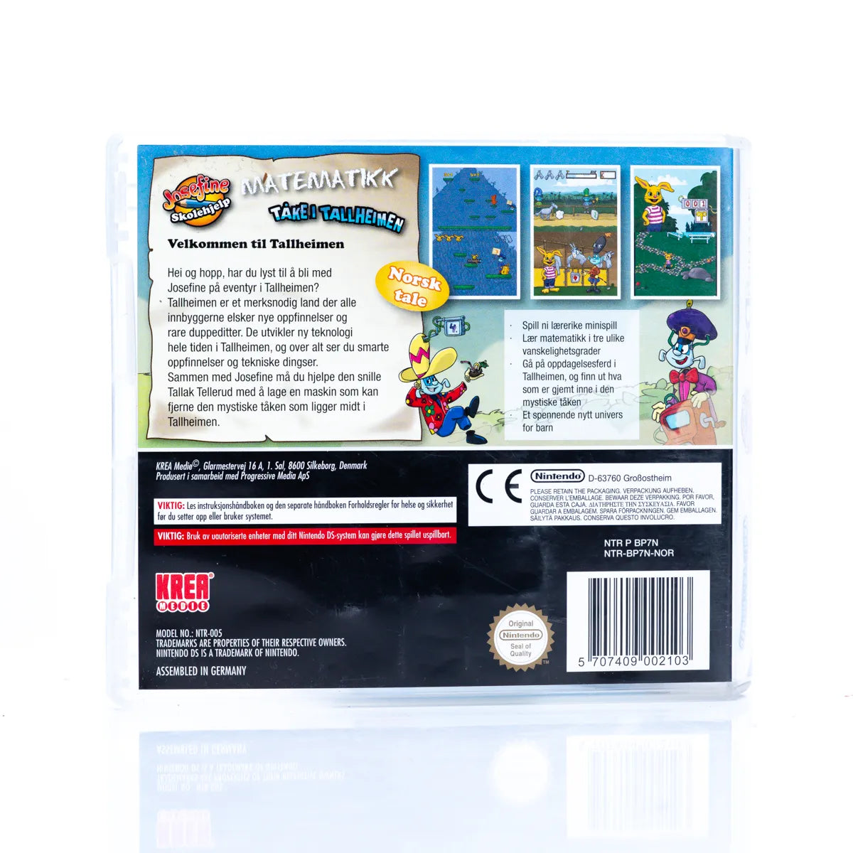 Josefine Skolehjelp Matematikk Tåke I Tallheim - Nintendo DS spill - Retrospillkongen