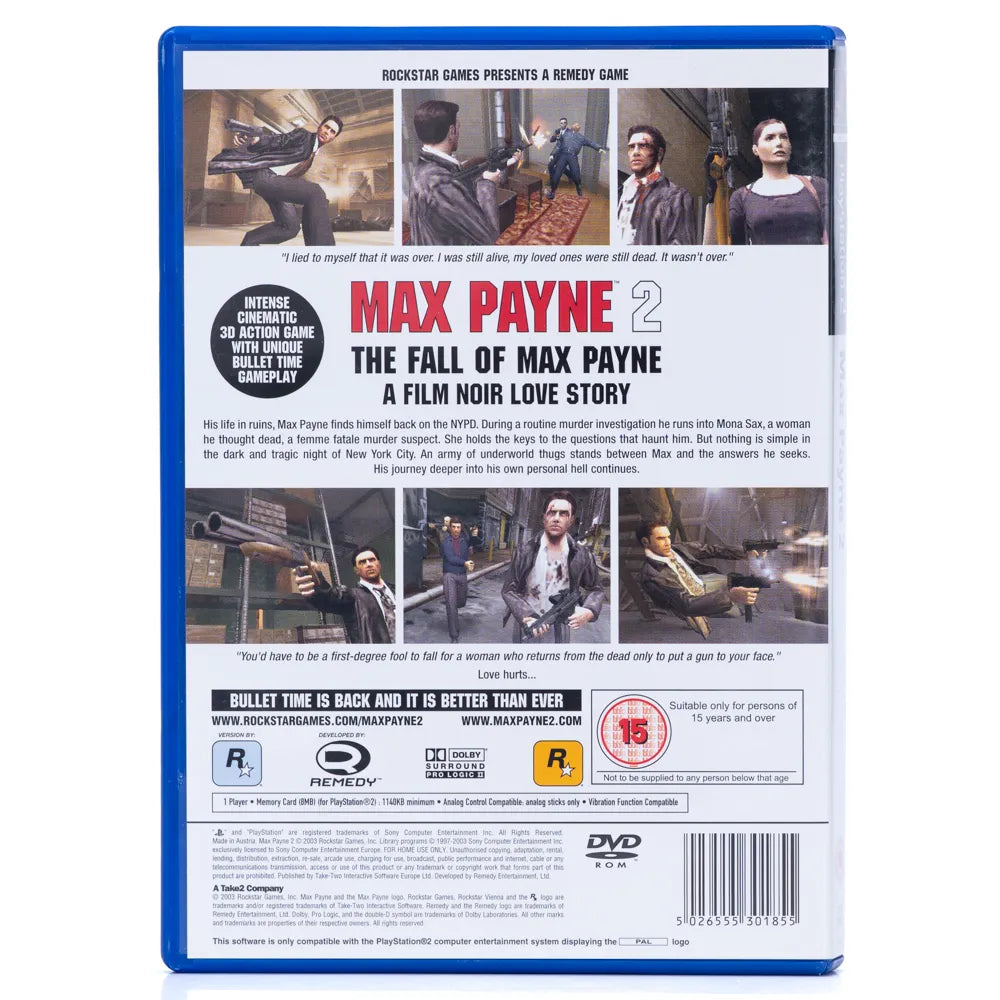 Max Payne 2: The Fall of Max Payne - PS2 spill