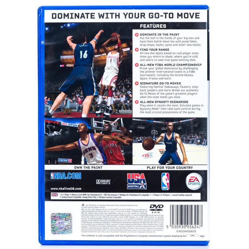 NBA Live 08 - PS2 Spill