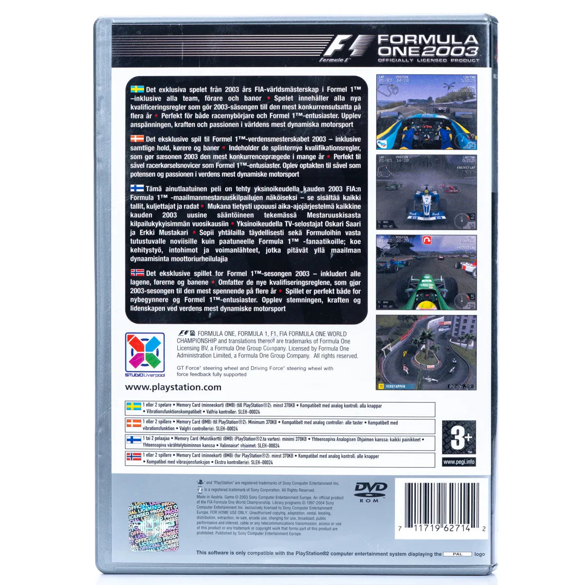 Formula One 2003 - PS2 Spill - Retrospillkongen