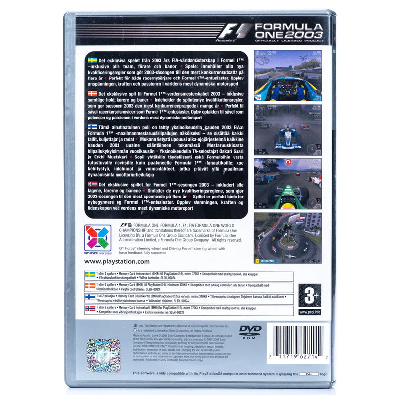 Formula One 2003 - PS2 Spill