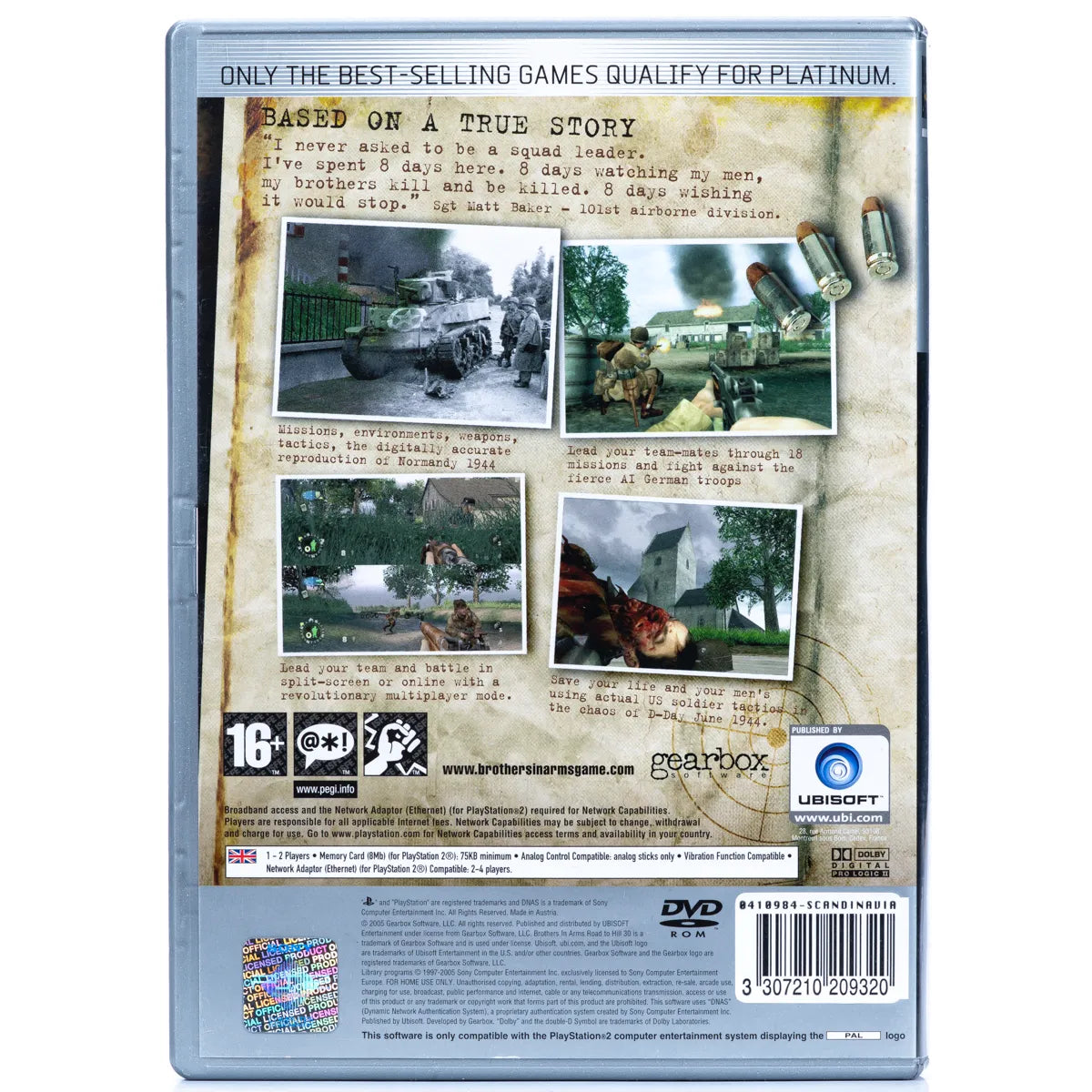 Brothers in Arms: Road to Hill 30 - PS2 Spill - Retrospillkongen