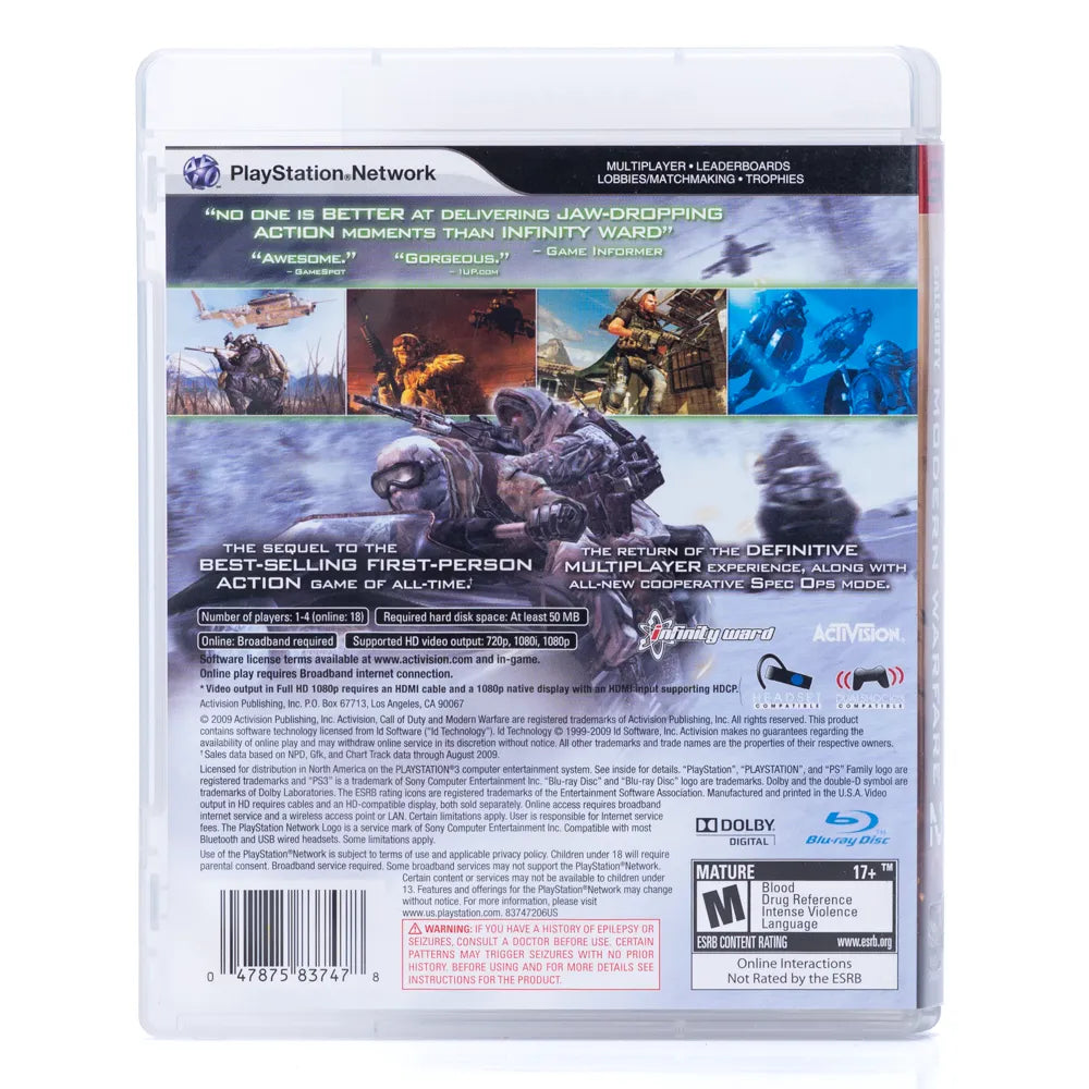 Call of Duty: Modern Warfare 2 - PS3 spill (NTSC, regionfri)