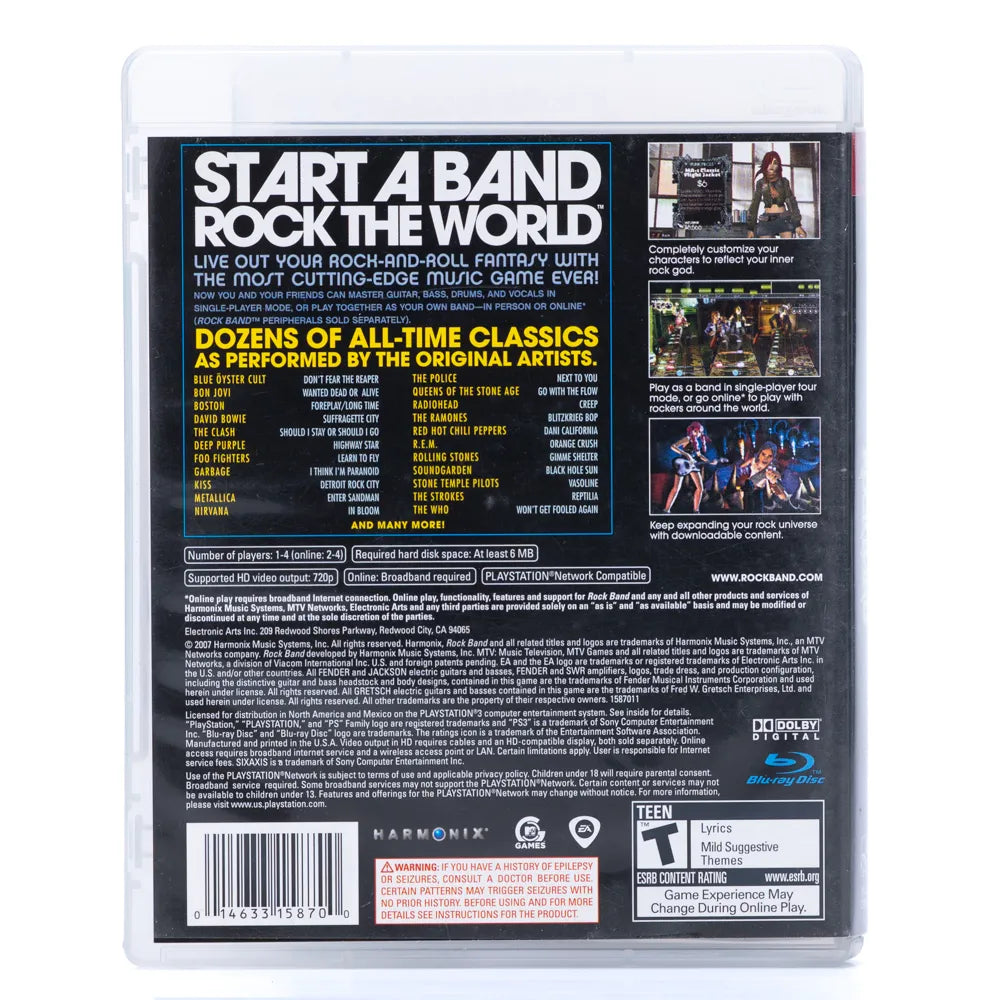 Rock Band - PS3 spill (NTSC, regionfri)