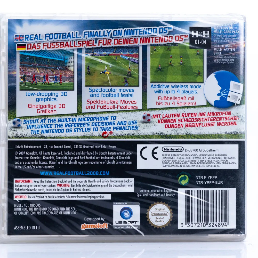 Real Football 2008 - Nintendo DS spill (Forseglet) - Retrospillkongen