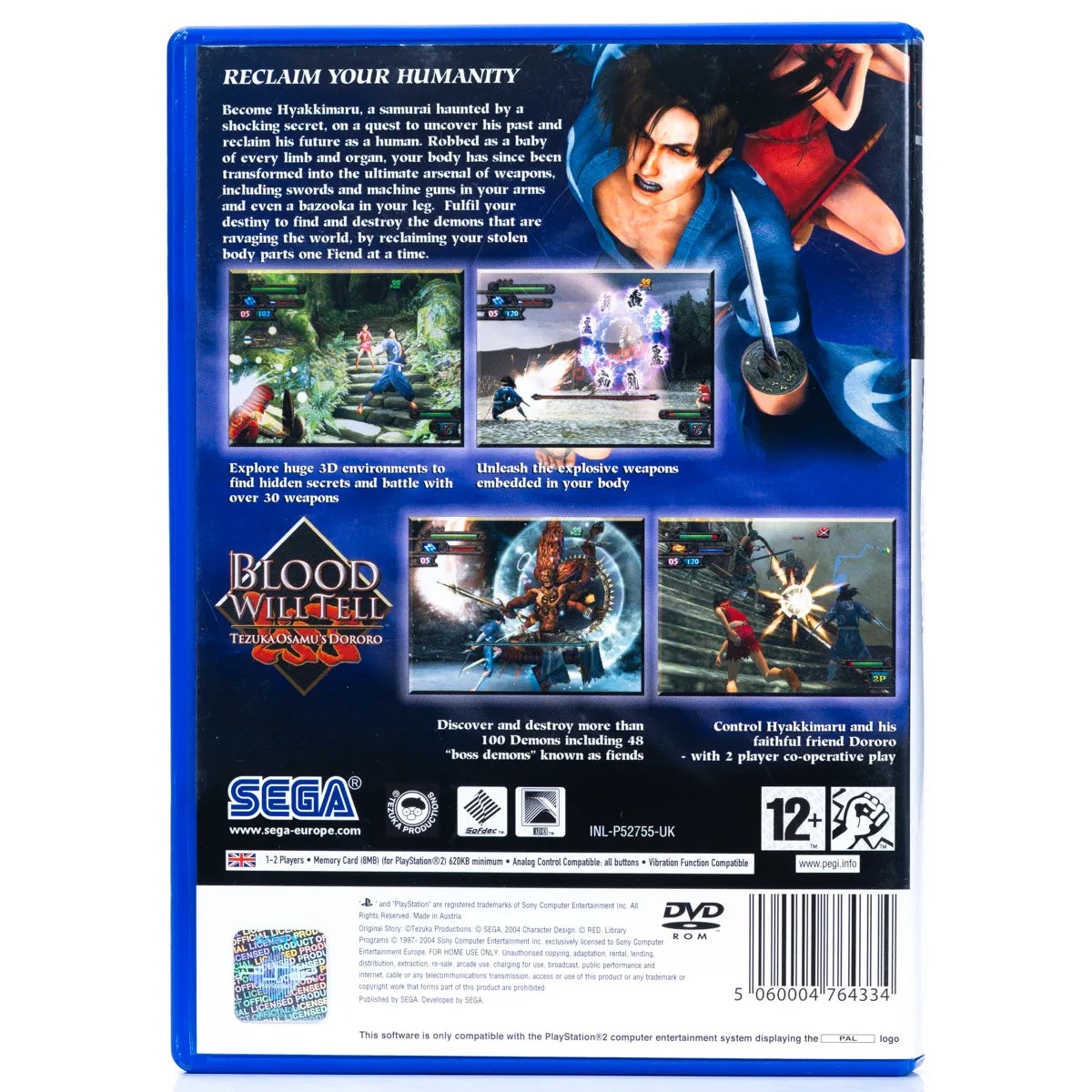 Blood Will Tell: Tezuka Osamu's Dororo - PS2 Spill - Retrospillkongen