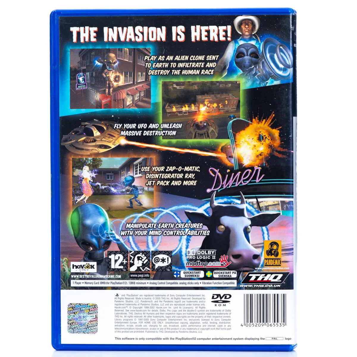 Destroy All Humans! - PS2 spill - Retrospillkongen