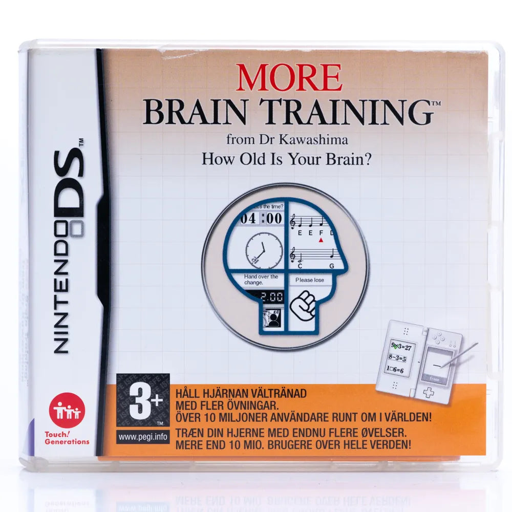 More Brain Training from Dr Kawashima: How Old Is Your Brain? - Nintendo DS spill - Retrospillkongen